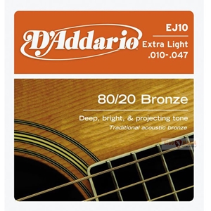 Dây đàn guitar Acoustic D'Addario EJ10