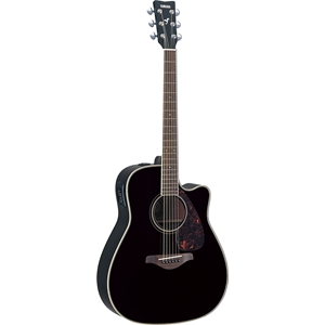 Đàn Acoustic guitar Yamaha FGX720SCA-Màu đen