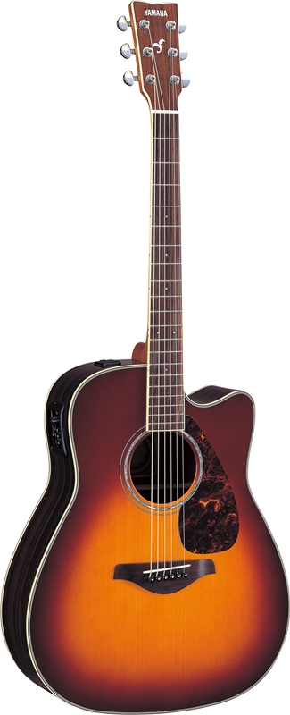 Đàn Acoustic guitar Yamaha FGX730SC-Nâu ánh mặt trời